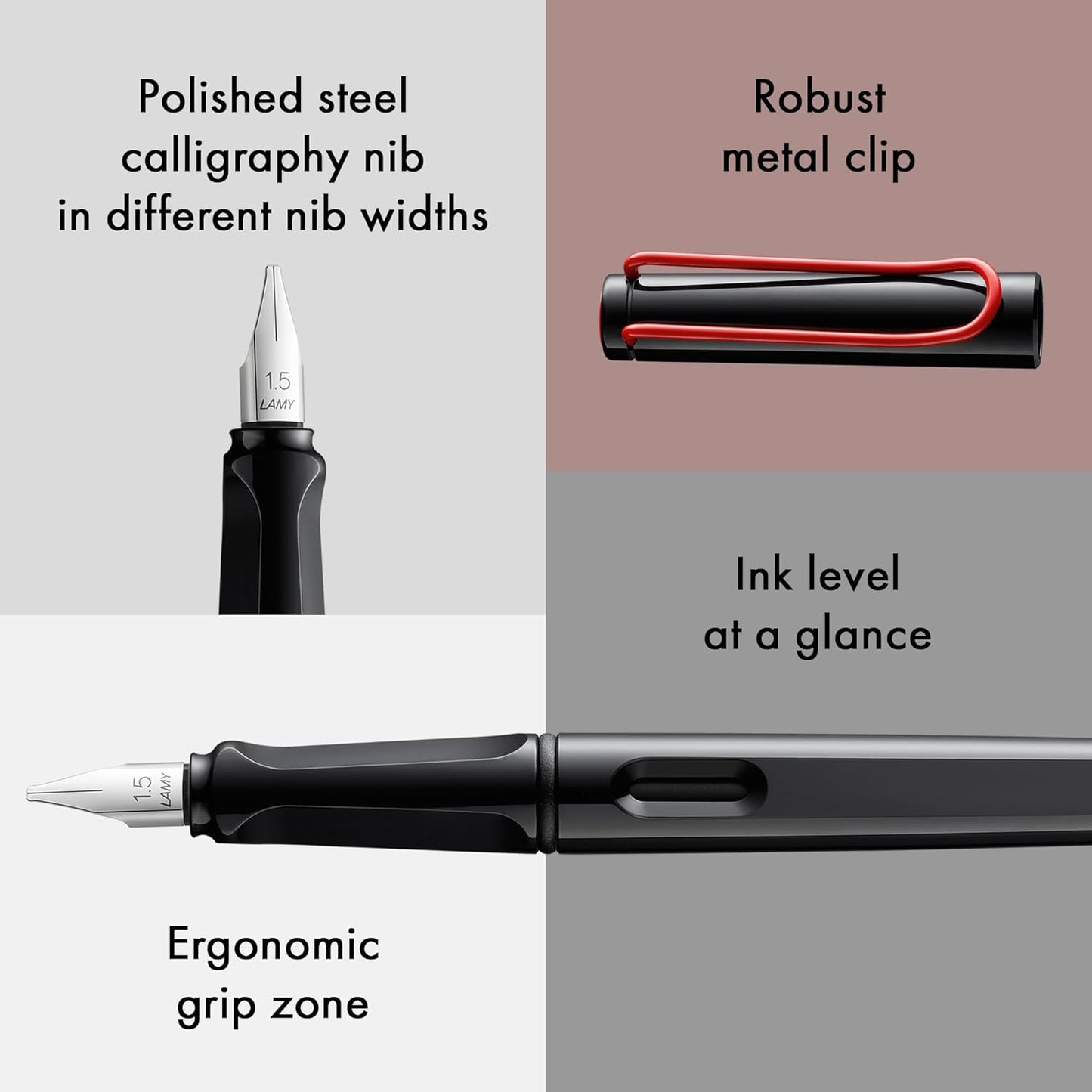 LAMY 015 Joy Calligraphy Fountain Pen set black