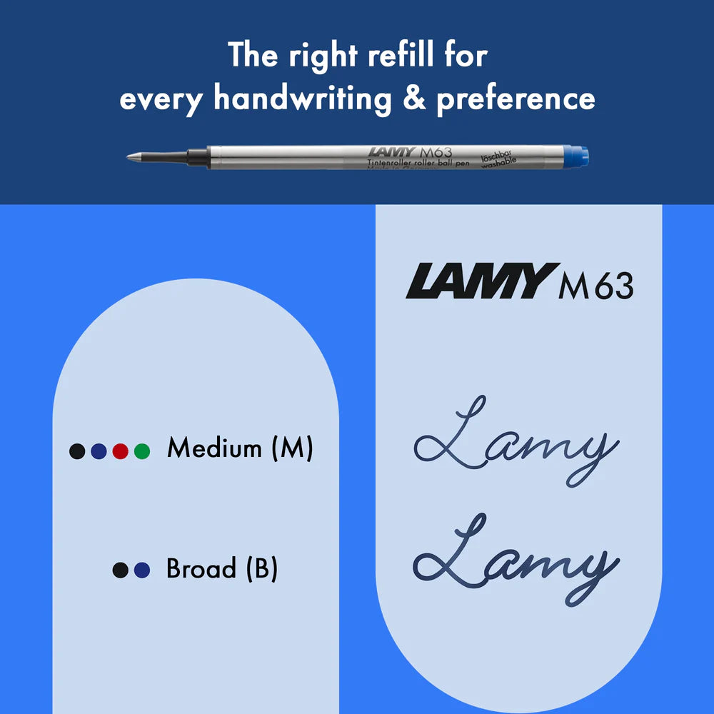 Lamy 3E2 safari steel black Rollerball