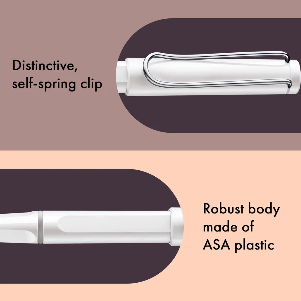 Lamy 319 Safari Shinny White Roller ball