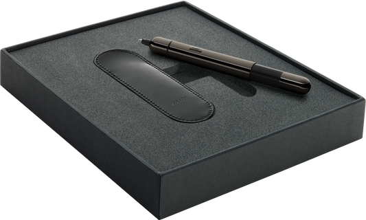 Lamy 281 Pico Ruthenium Ballpoint set with leather pouch