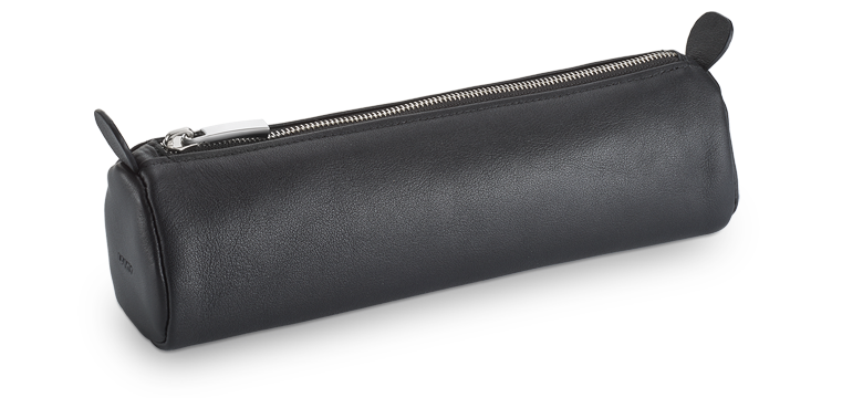 Lamy A404 Leather Pencil Case Black Round