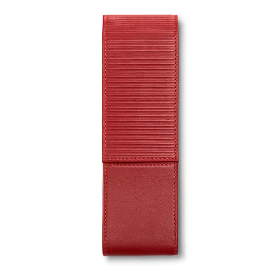 LAMY A 315 Premium Leather Pen Pouch Red for 2 pens