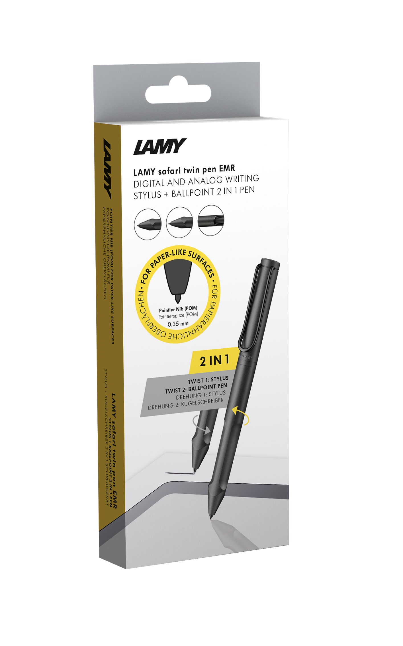 Lamy 644 safari twin pen all black EMR POM