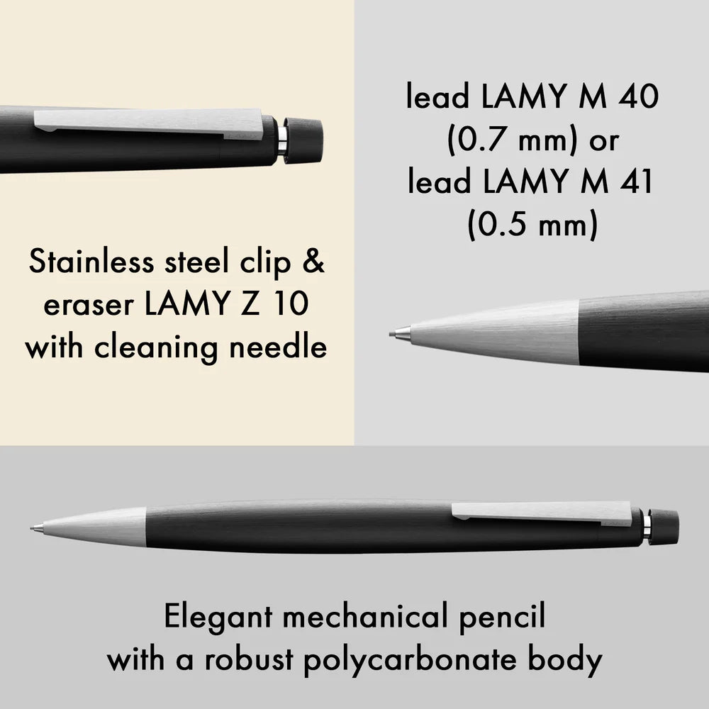 Lamy 2000 Makrolon Black Mechanical Pencil 101