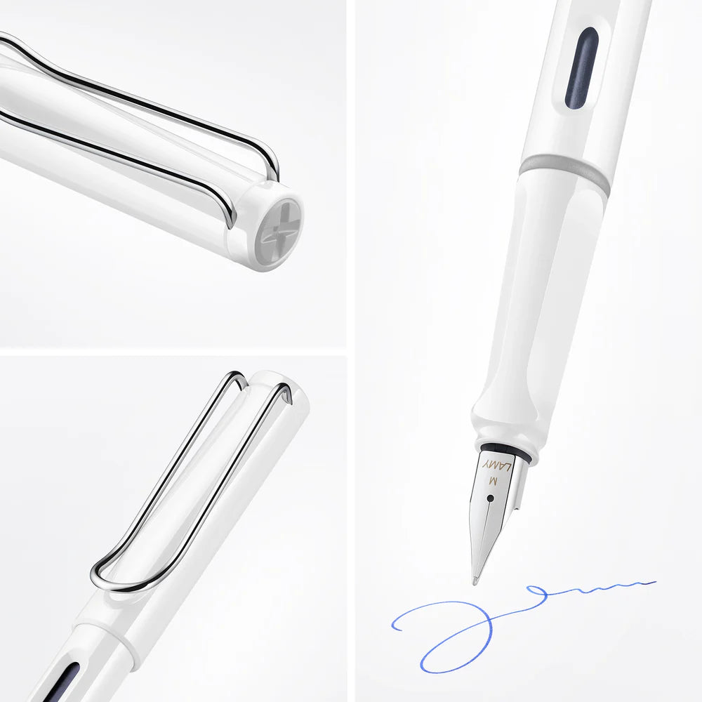 Lamy 019 Safari Shinny White Fountain Pen
