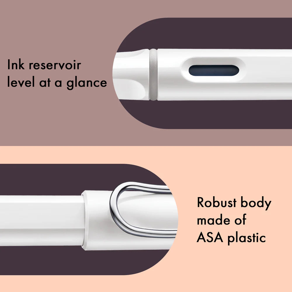 Lamy 019 Safari Shinny White Fountain Pen
