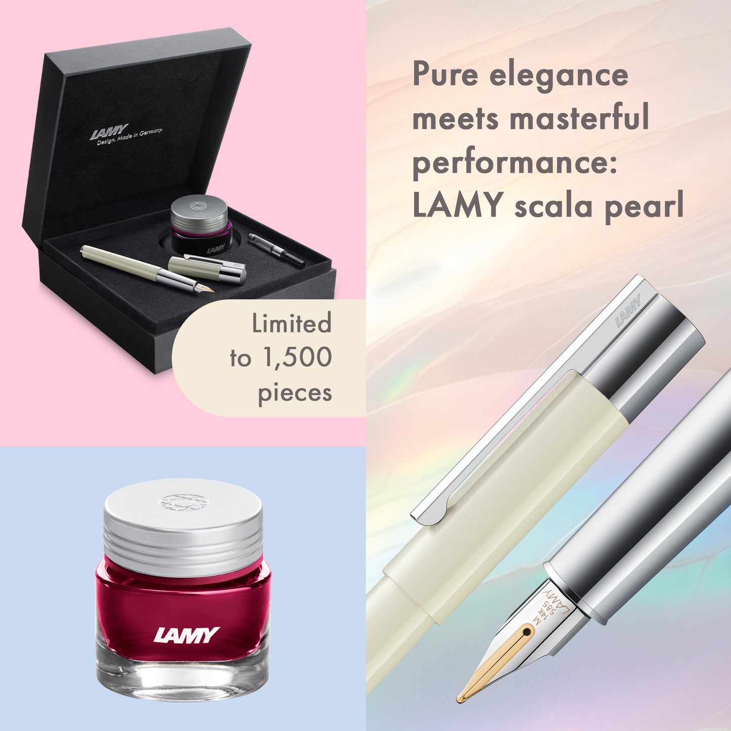 Lamy 079 Scala Pearl Limited Edition Fountain Pen 14k Fine