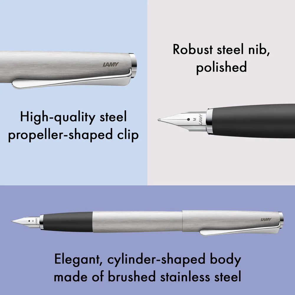 Lamy 065 Studio Brushed Steel Fountain Pen