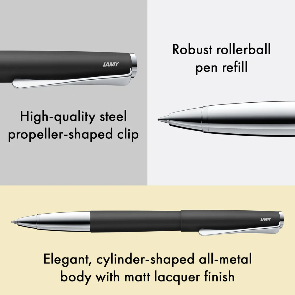 Lamy 367 Studio Matte Black Roller ball