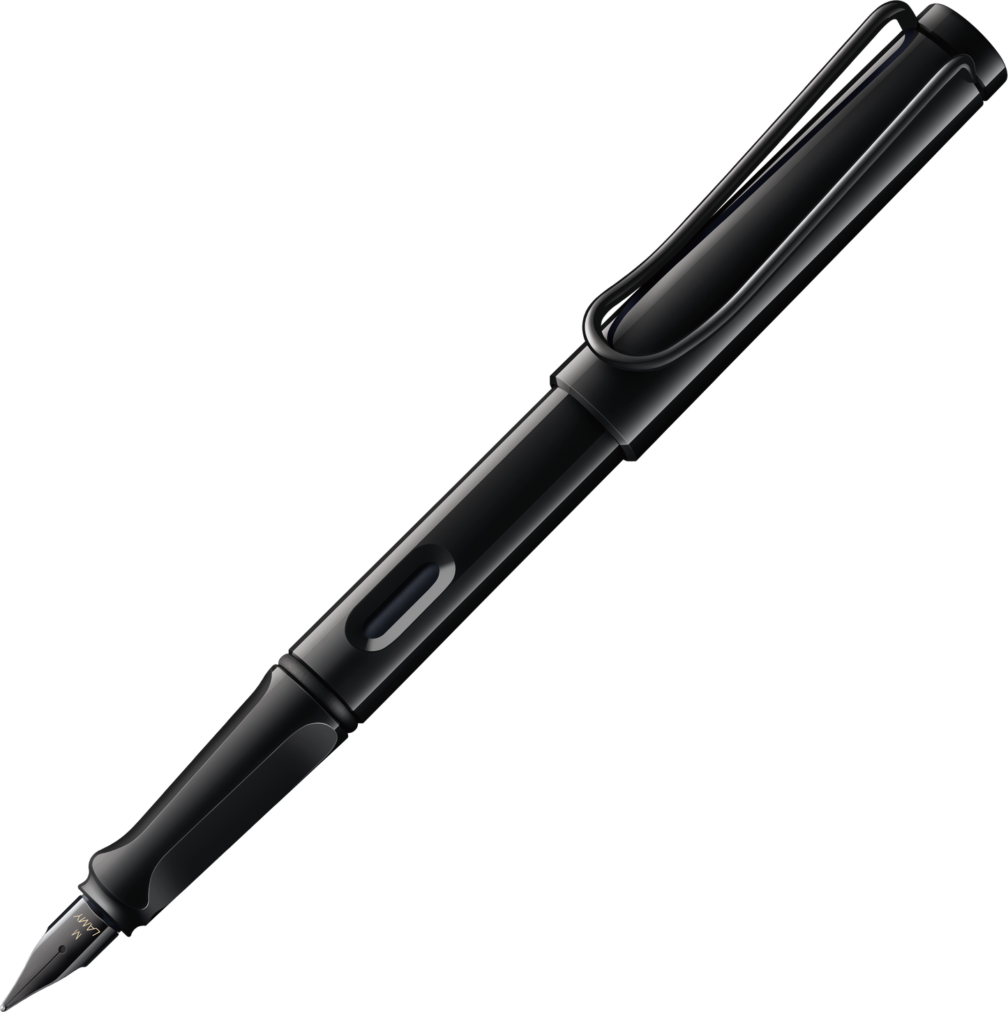 LAMY Safari 0B2 All Black Multicolor Rings Πένα Medium