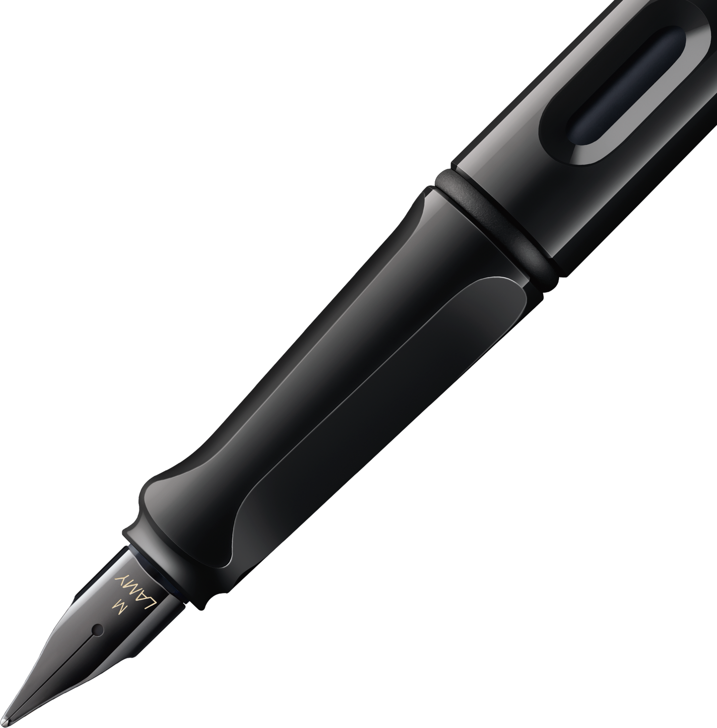LAMY Safari 0B2 All Black Multicolor Rings Πένα Medium
