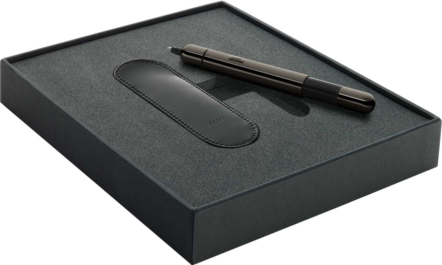 Lamy 281 Pico Ruthenium Ballpoint set with leather pouch