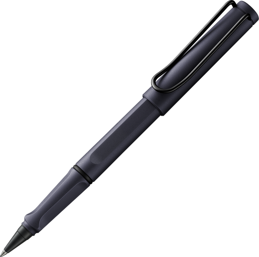 Lamy Safari Steel Black 6E2 roll-ink Rollerball