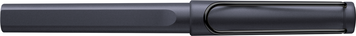 Lamy Safari Steel Black 6E2 roll-ink Rollerball