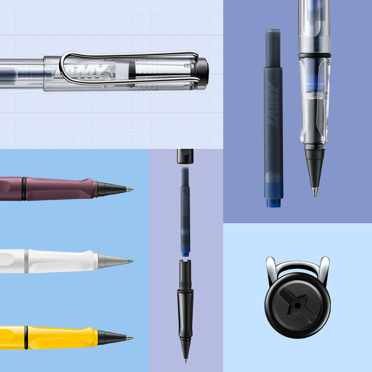 Lamy Safari White 619 roll-ink Rollerball