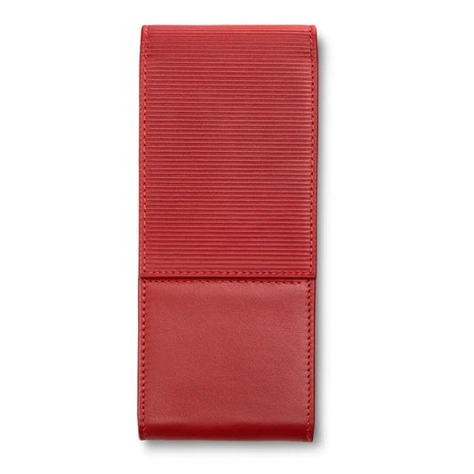 LAMY A 316 Premium Leather Pen Pouch Red for 3 pens