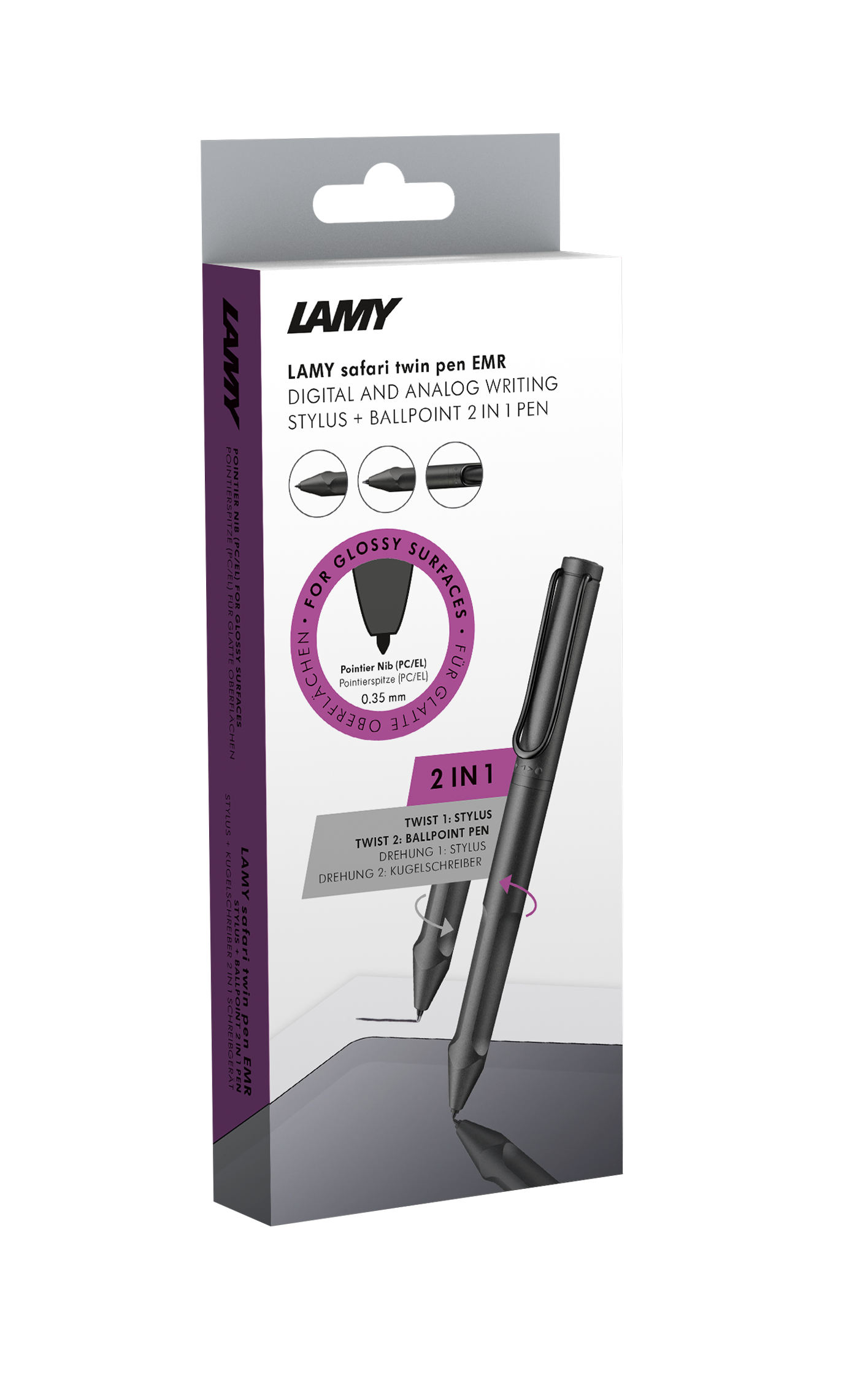 LAMY 644 Safari twin pen all black EMR PC/EL
